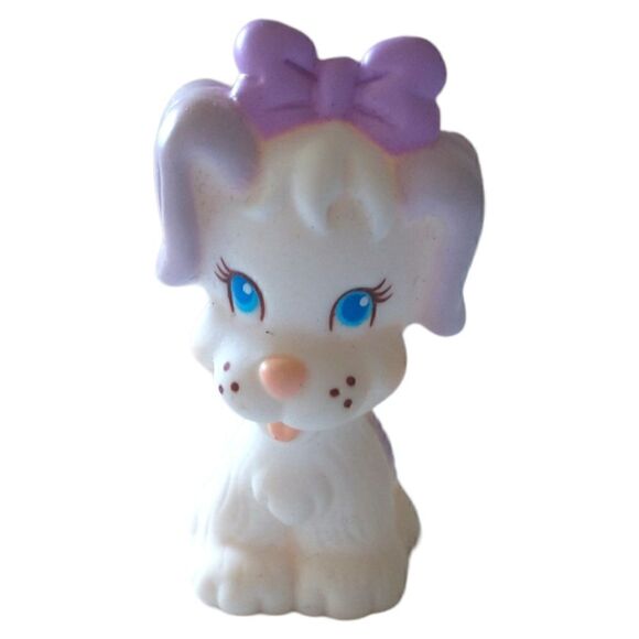 Quints Dog Puppy Vintage Purple White Vtg 1991 Dionne Quintuplets Replacement. - Picture 2 of 15